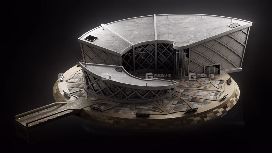 3D模型科幻未来新迪拜城市桥梁建筑楼房模型套件 (C4D3DS MAXFBXOBJMayaBlenderHoudini等格式) KitBash3D Neo Dubai_30.avif