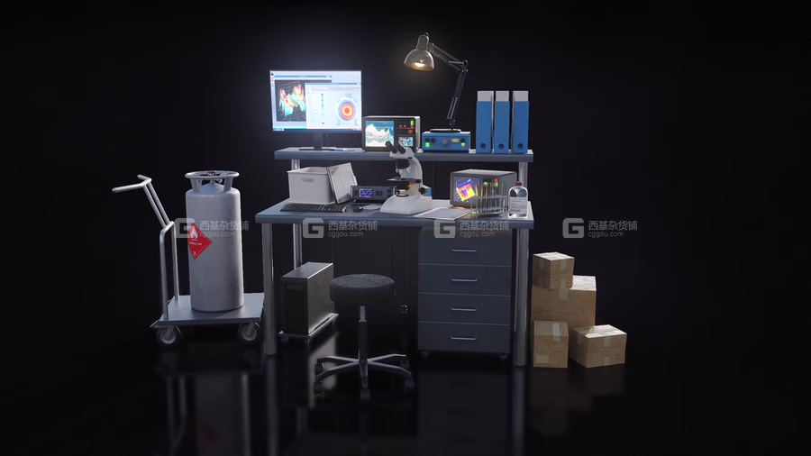 3D模型秘密科幻实验室研究所器械三维模型套件 (C4DFBXOBJBlender格式) KitBash3D Secret Labs_18.avif