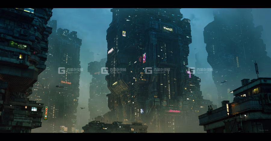85种科幻城市壁垒建筑场景资产Artstation – Sci Fi Kitbash – Volume 1_07.avif