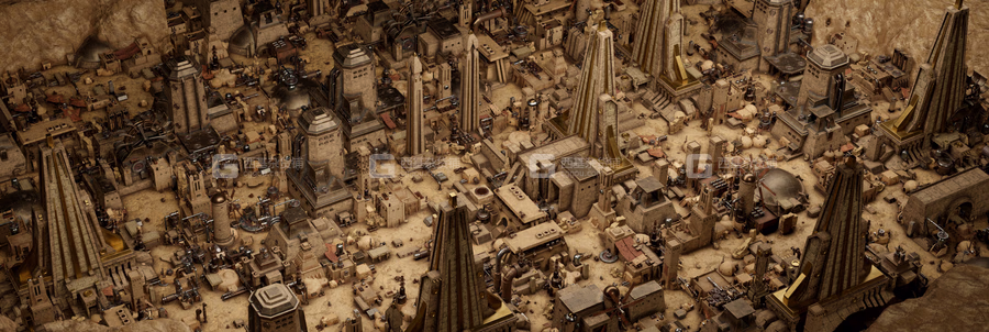 Blender沙漠帝国楼房建筑石头物品资产预设 Empire Of The Sands – Desert Structures Kitbash Greeble Assets_31.avif