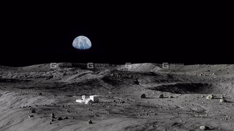 月球地表3D模型 Map004 – Moon – Lunar Landscape (BlenderMAXFBXOBJ格式)_19.avif