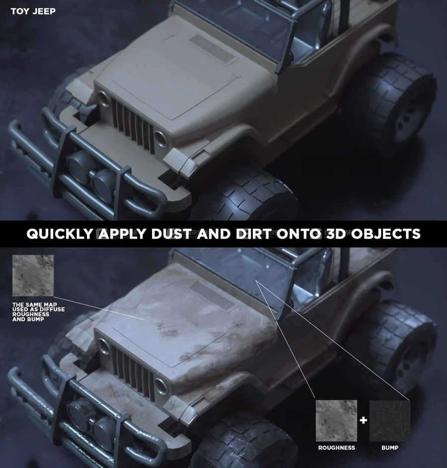 150张粗糙划痕纹理材质贴图 Gumroad – Ultimate Pack 150 Roughness Maps Surface Imperfection by Travis Davids_44.avif