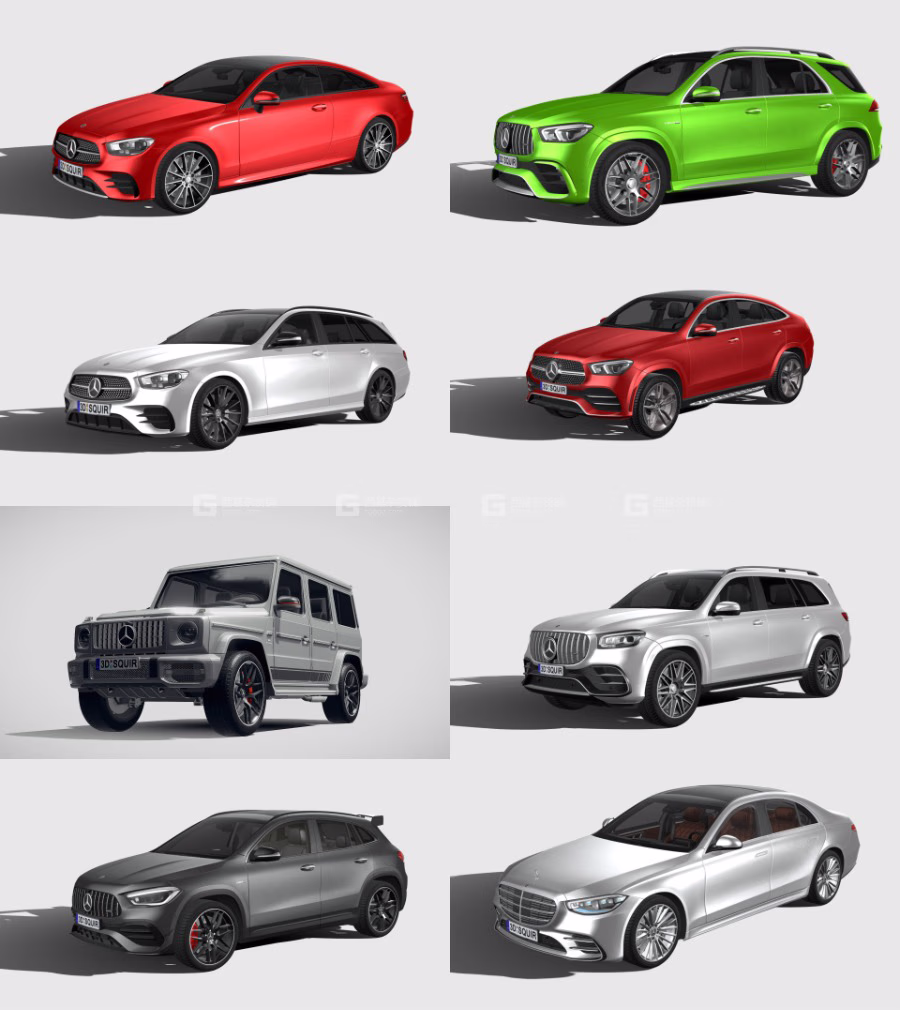 奔驰汽车3D模型 Mercedes Benz Car 3D Models Collection 2019-2022_90.avif