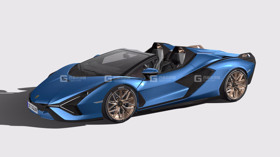 兰博基尼汽车3D模型 Lamborghini  Car 3D Models Collection 2019-2022_100.avif
