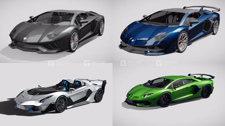 兰博基尼汽车3D模型 Lamborghini  Car 3D Models Collection 2019-2022_88.avif