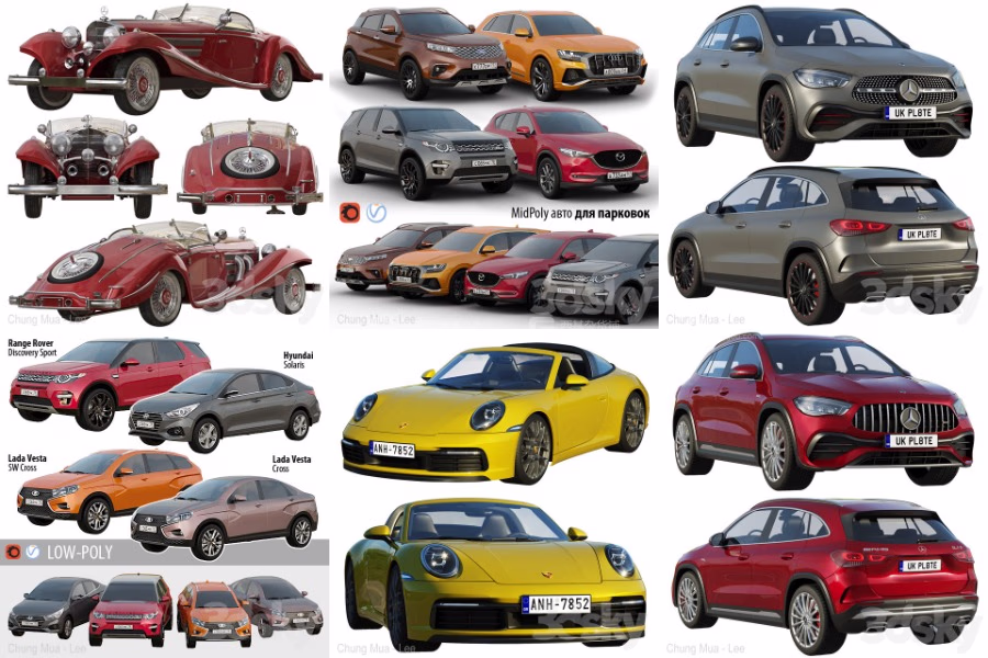 3DSKY汽车交通工具3D模型 Vehicle Models Collection_68.avif