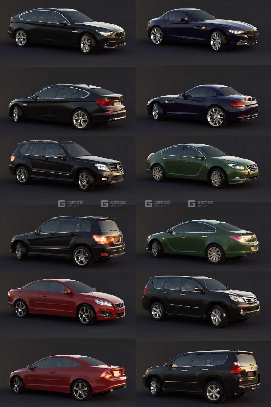 汽车3D模型 Vargov Car 3D-Models Collection(3DS MAX格式)_82.avif