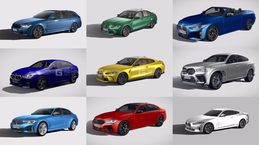 宝马汽车3D模型 BMW Car 3D Models Collection 2019-2022_77.avif