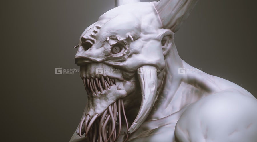 ZBrush怪物眼睛眼球笔刷模型预设 Artstation Marketplace – EYES – 28 Zbrush VDM Creature Eyes + 15 Eyeballs IMM brush_52.avif