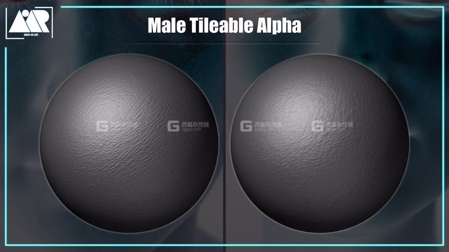 人物皮肤笔刷贴图素材 Artstation – Human Skin Kit – Tileable Alpha and Brush_09.avif