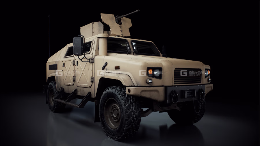 35【Kitbash3D】军事车辆坦克装甲车直升机3D模型 Warzone Transport Vehicles_18.avif