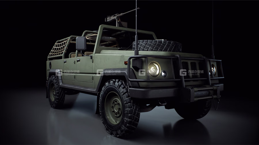35【Kitbash3D】军事车辆坦克装甲车直升机3D模型 Warzone Transport Vehicles_22.avif