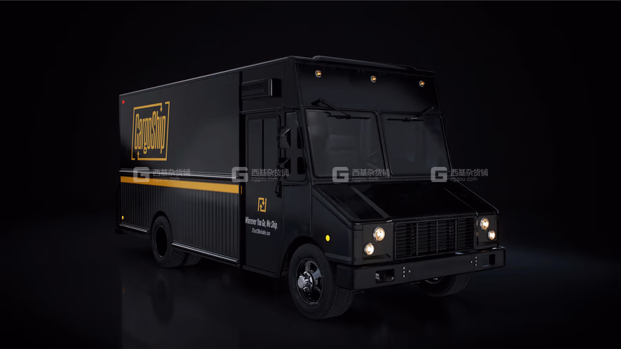 36【Kitbash3D】卡车面包车牵引车汽车3D模型 Commercial City Cars_10.avif