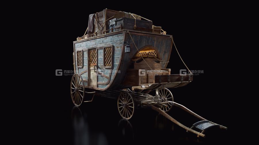 39【Kitbash3D】童话冒险奇幻乌托邦风格交通工具3D模型 Enchanted Vehicles_17.avif