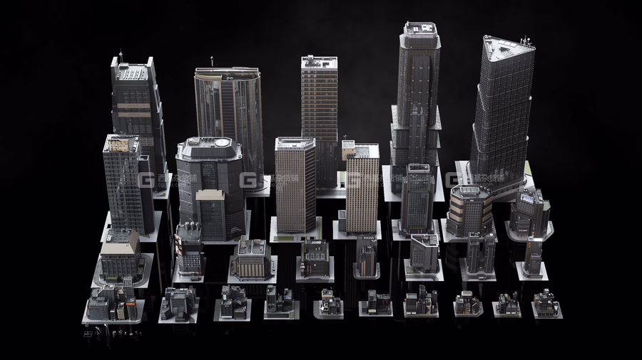 42【Kitbash3D】新东京建筑城市高楼大厦建筑3d模型Neo Tokyo 2_05.avif