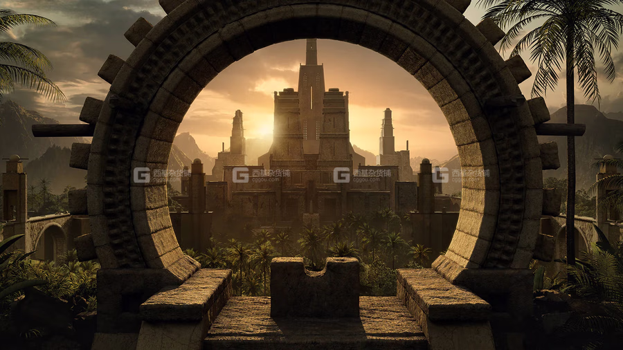 44【Kitbash3D】古代神殿建筑3D模型 Anncient Temples_07.avif