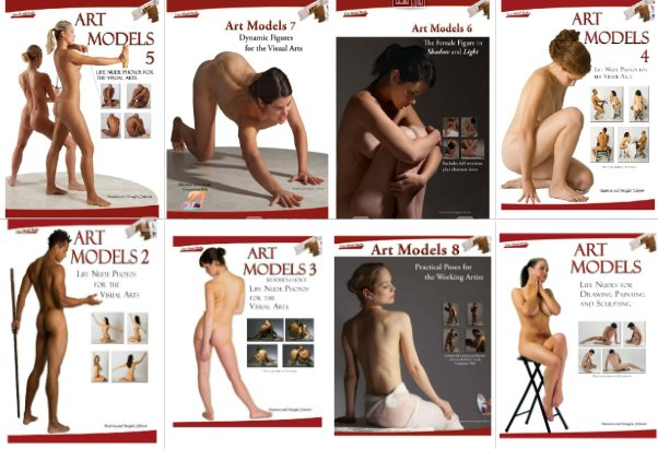【3DSK】男性女性艺术人体模特参考照片 雕塑pose必备 Art Models_03.jpg