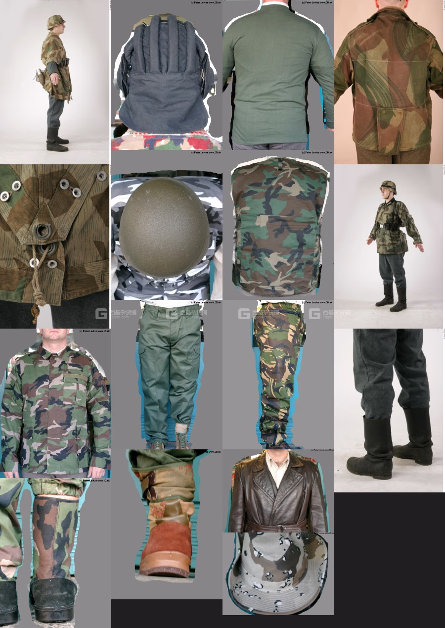 【3DSK】迷彩服军服军装作战服参考照片_18.avif