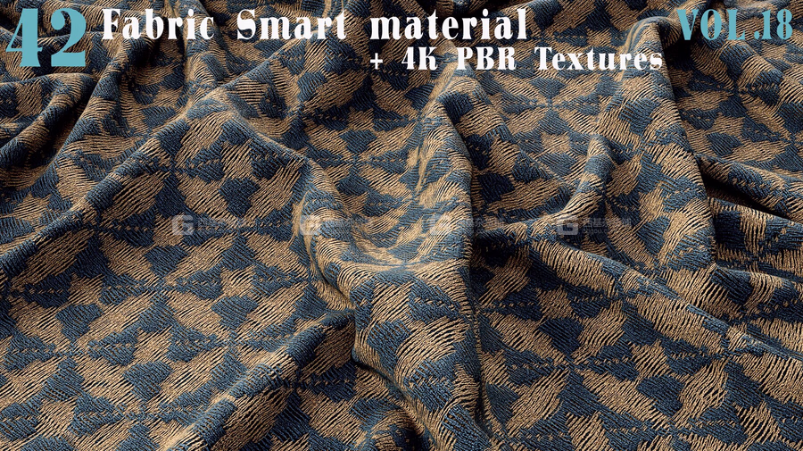 42套高质量Subtance布料智能材质球 Fabric Smart Material + 4K PBR Textures_10.avif