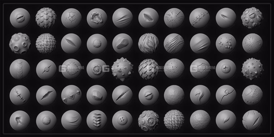 Blender+ZBrush+Painter贴图材质笔刷资产预设库 Zenshaders Library_23.avif