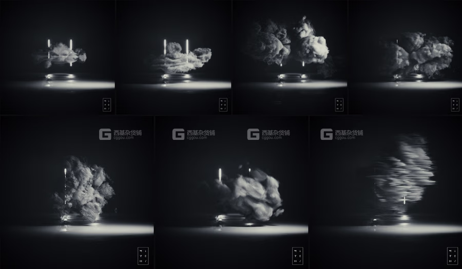 40+三维静态体积云朵抽象星云烟雾VDB素材_02.avif