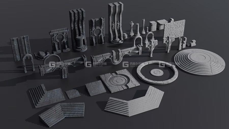 38+奇幻建筑3D模型 Fantasy architecture KITBASH_28.avif