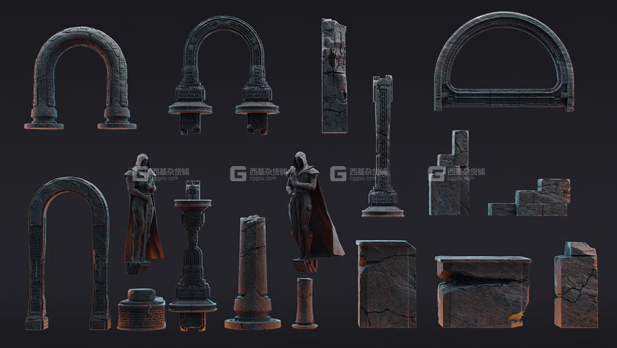 38+奇幻建筑3D模型 Fantasy architecture KITBASH_20.avif