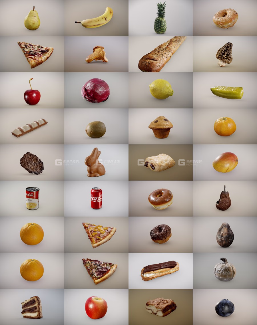 水果食物3D扫描模型 Inciprocal Sketchfab Food Scans Collection_10.avif