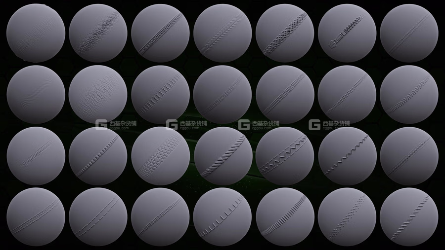 100+布料褶皱缝线zbrush笔刷_08.avif