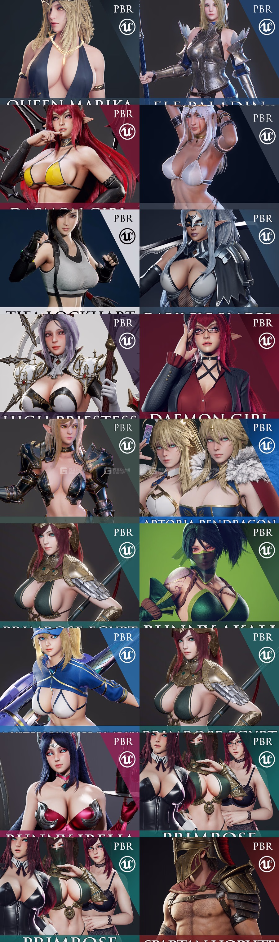 UE三维游戏人物角色3D模型 CGTrader – Ryan Reos 3D Model Collection_27.avif