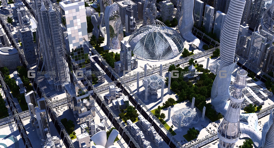 未来城市楼房建筑 Future City HD_29.avif