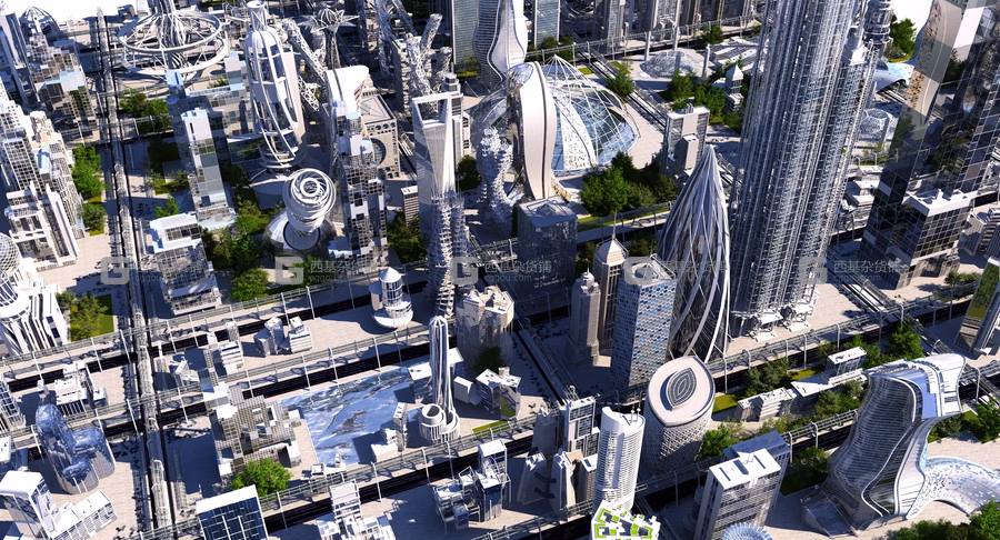 未来城市楼房建筑 Future City HD_27.avif