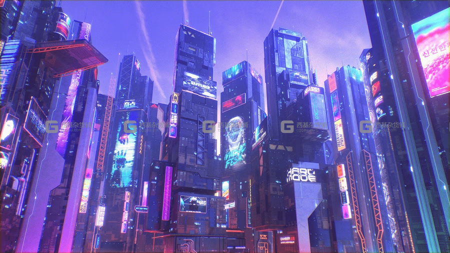 科幻赛博朋克未来派建筑 Scifi Cyberpunk Futuristic building Bundle_18.avif