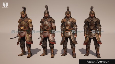 中国蒙古日本武士士兵 Asian Armour_01.jpg