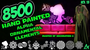 8500个手绘装饰元素 Hand Painted Alpha Ornamental ElementsFM.jpg