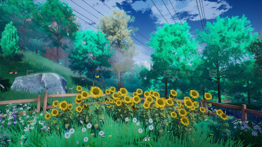 卡通风格化的山谷环境 Cartoon Stylized Valley Environment_29.avif