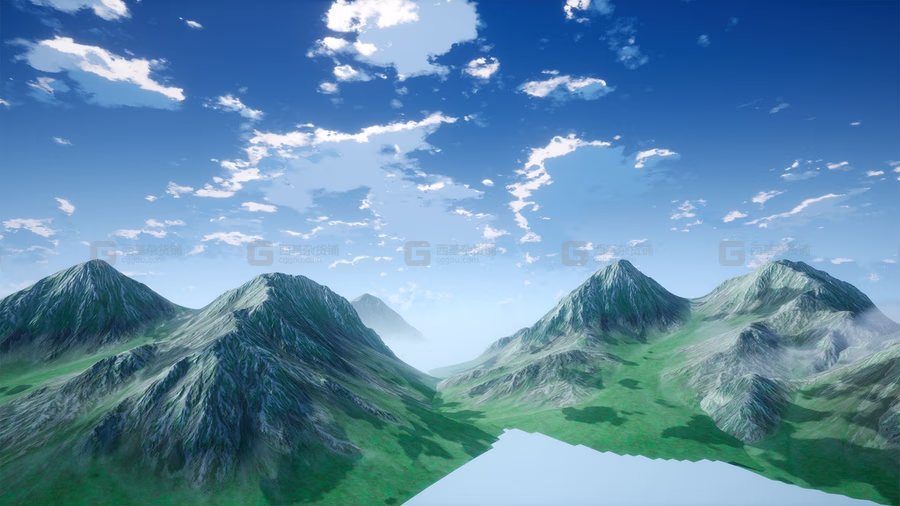 卡通风格化的山谷环境 Cartoon Stylized Valley Environment_64.avif