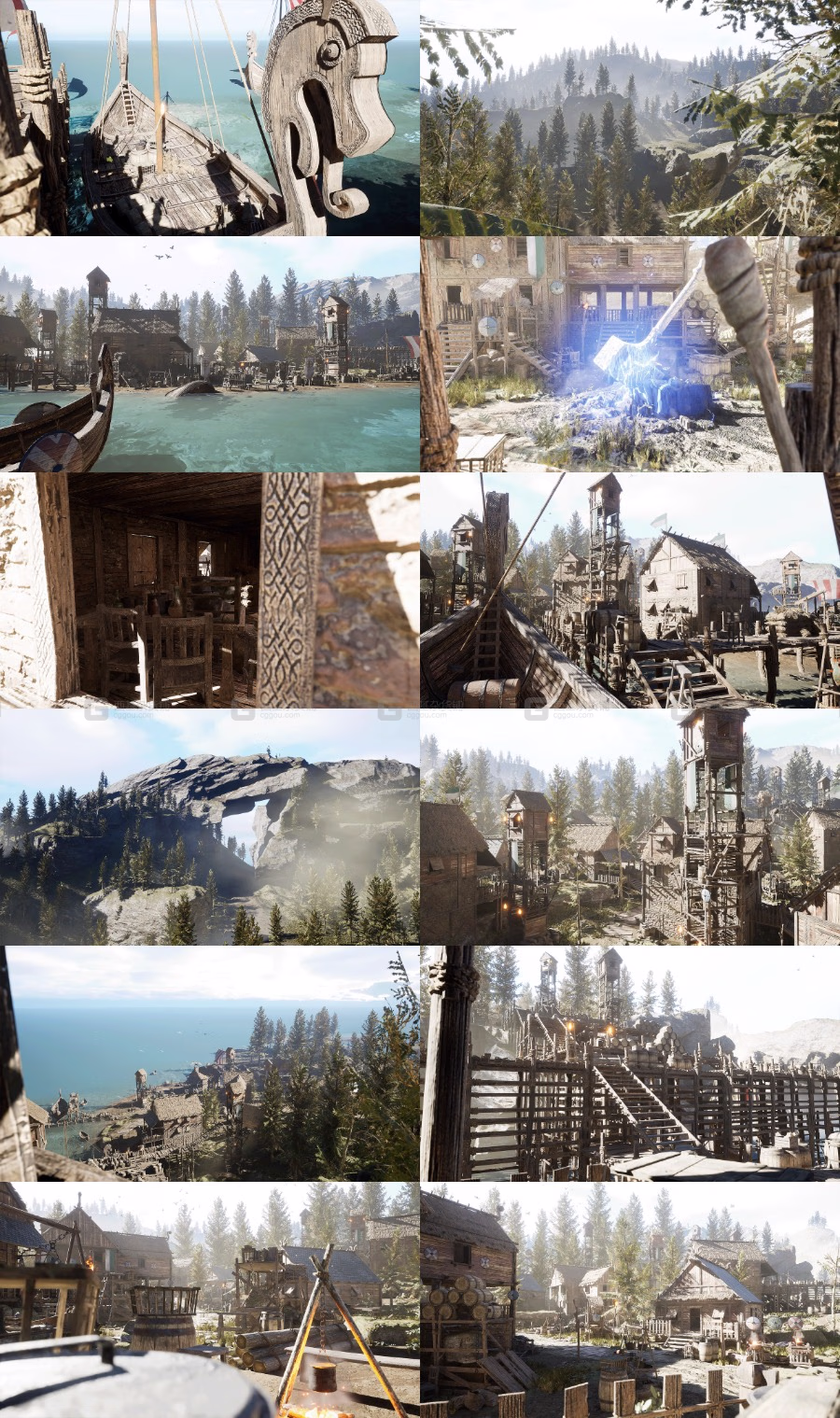 模块化维京村庄中世纪城镇幻想村庄 Modular Viking Village-Medieval Town-Medieval Village- Fantasy Village_52.avif