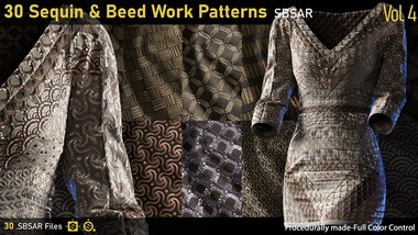 服饰亮片和蜂巢图案 30 Sequin & Beed Work patterns-Vol4-SBSARFM.jpg