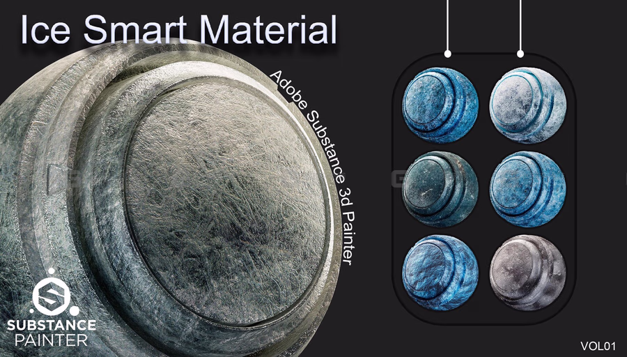 冰智能材质 - Ice Smart Material - Adobe Substance 3D Painter - VOL 01_68.avif