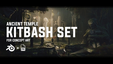 神秘古老祭祀神庙 Artstation一Ancient Temple KitbashFM.jpg