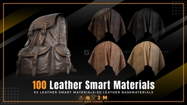 100个高质量皮革智能材质球 Smart Materials SBSARFM.jpg