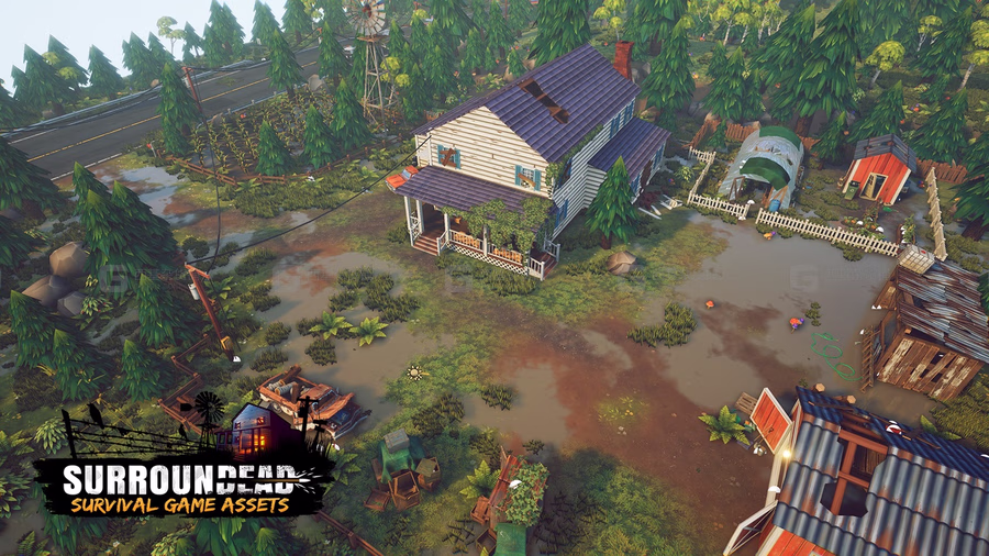 生存游戏资产包 SurrounDead - Survival Game Assets (Bundle)_22.avif