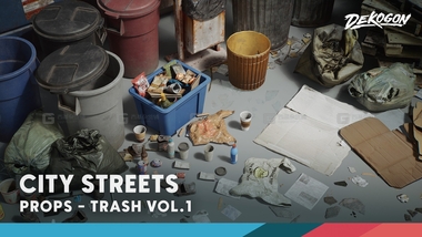 城市街道垃圾 Trash VOL.1 - City Streets (Nanite and Low Poly Versions)FM.jpg