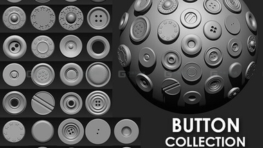 30个zbrush纽扣笔刷 Buttons Collection IMM Brush PackFM.jpg